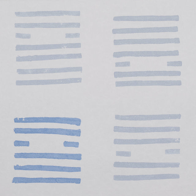 Tiasquam Sky by Caroline Z Hurley Abstract Blue Wallpaper – Schumacher 5011820