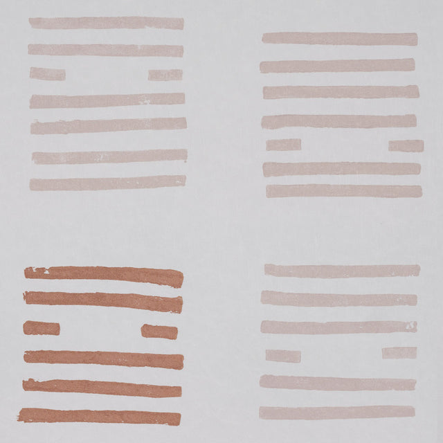 Tiasquam Blush by Caroline Z Hurley Abstract Hand-Blocked Wallpaper – Schumacher 5011821