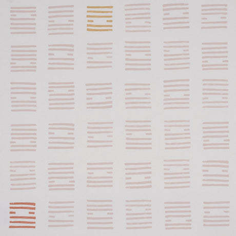 Tiasquam Blush by Caroline Z Hurley for Schumacher - abstract hand-blocked look wallpaper in blush pink and neutral tones