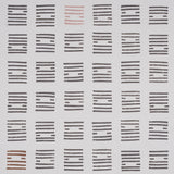 Tiasquam Charcoal by Caroline Z Hurley for Schumacher – Modern hand-blocked look geometric wallpaper in charcoal and neutral tones