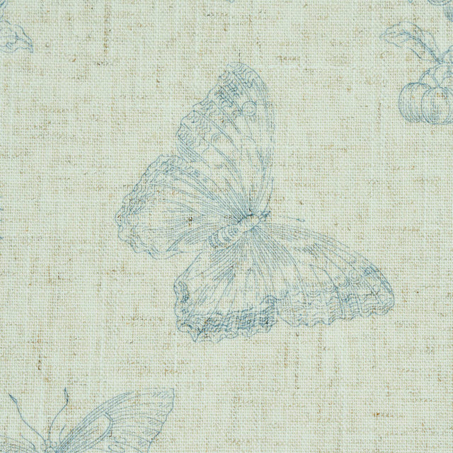 Baudin Butterfly Linen Blue by Schumacher Butterfly Botanical Wallpaper – Schumacher 5011831