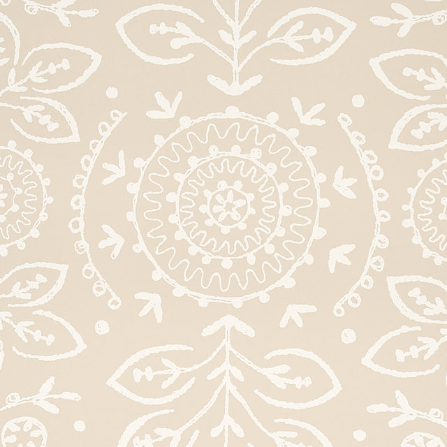 TIANA Natural by Schumacher Bohemia Collection Screen-Printed Wallcovering – Schumacher 5011841