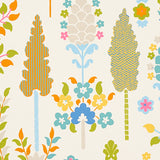DESNA Multi Folk-Art Forest Wallpaper by Schumacher – Perennial Favorites Collection 5011851