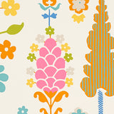 DESNA Multi Folk-Art Forest Wallpaper by Schumacher – Perennial Favorites Collection 5011851