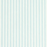Edwin Stripe Narrow wallpaper in Sky by Schumacher, classic narrow blue and white stripe wallcovering