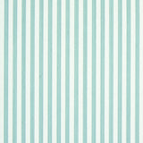 Edwin Stripe Narrow wallpaper in Seaglass by Schumacher, classic vertical stripe wallcovering in blue-green tones