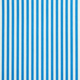Edwin Stripe Narrow wallpaper in cobalt blue and white, featuring narrow vertical stripes for a classic, dimensional look.