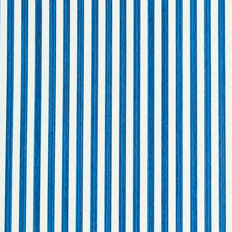 Navy and white narrow vertical stripe wallpaper, Edwin Stripe Narrow by Schumacher