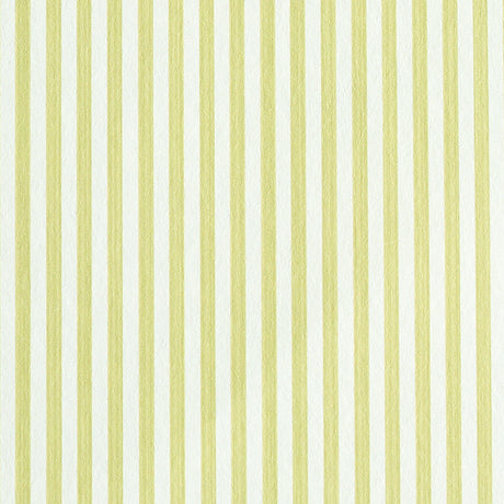 Edwin Stripe Narrow wallpaper in citron yellow, a classic narrow vertical stripe design by Schumacher.
