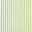 Edwin Stripe Narrow wallpaper in Leaf by Schumacher, featuring narrow green and white vertical stripes.