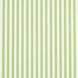 Edwin Stripe Narrow wallpaper in Leaf by Schumacher, featuring narrow green and white vertical stripes.