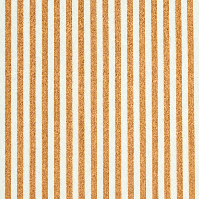 Edwin Stripe Narrow wallpaper in Butternut by Schumacher, featuring narrow vertical stripes in a classic design.