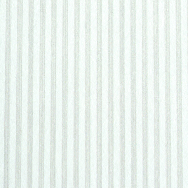 Edwin Stripe Narrow wallpaper in Birch by Schumacher, featuring a classic narrow vertical stripe design in a neutral colorway.