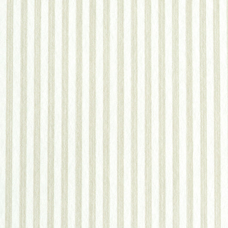 Edwin Stripe Narrow wallpaper in Naturelle by Schumacher, featuring a classic narrow stripe pattern in a neutral colorway.