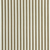 Edwin Stripe Narrow wallpaper in Mushroom by Schumacher, featuring narrow vertical stripes in a classic, neutral colorway.