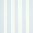 Edwin Stripe Medium wallpaper in lavender by Schumacher, featuring classic vertical stripes with subtle texture, shown in styled and detail views.