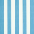 Edwin Stripe Medium wallpaper in Ocean blue and white, classic vertical stripe pattern by Schumacher