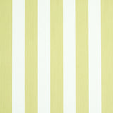 Edwin Stripe Medium wallpaper in citron yellow and white, classic vertical stripe pattern by Schumacher