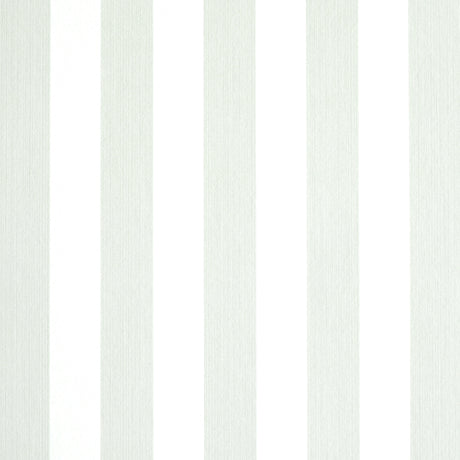 Edwin Stripe Medium wallpaper in Birch by Schumacher, a classic striped wallcovering with subtle texture and tonal striae.