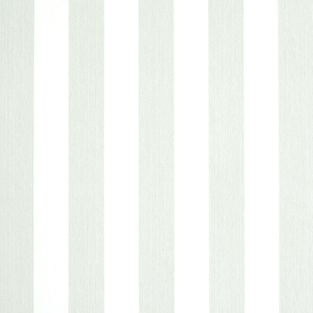 Edwin Stripe Medium wallpaper in Birch by Schumacher, a classic striped wallcovering with subtle texture and tonal striae.