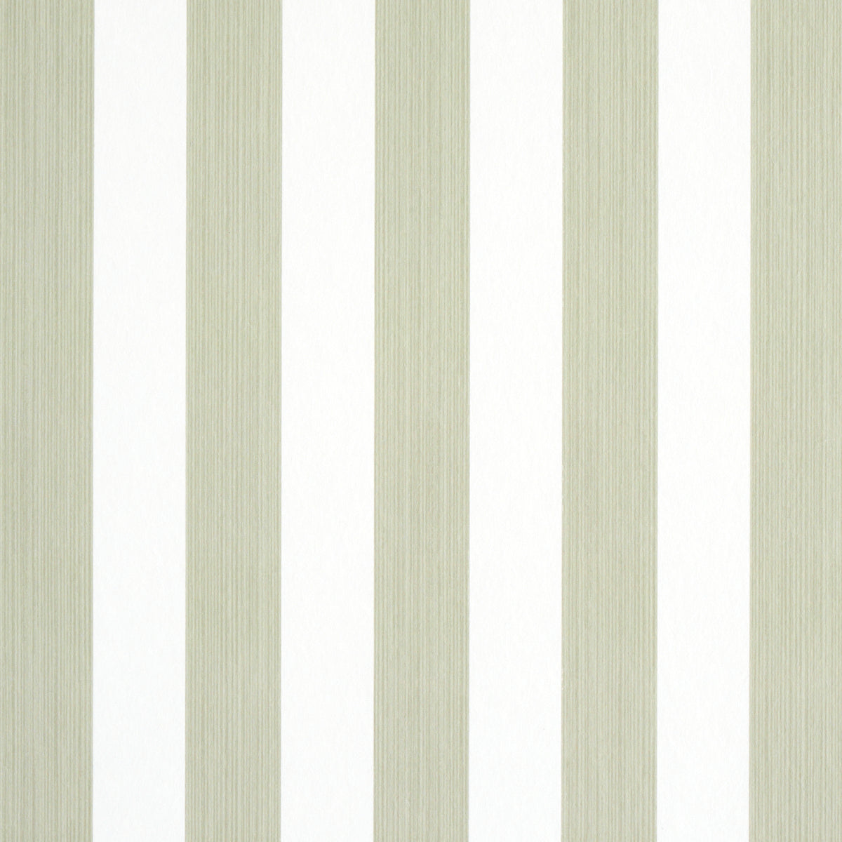 Edwin Stripe Medium wallpaper in Linen by Schumacher, featuring classic vertical stripes in a neutral colorway.
