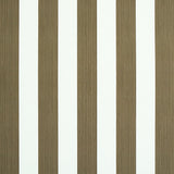 Edwin Stripe Medium wallpaper in Mushroom by Schumacher, featuring medium-width vertical stripes in a neutral colorway.