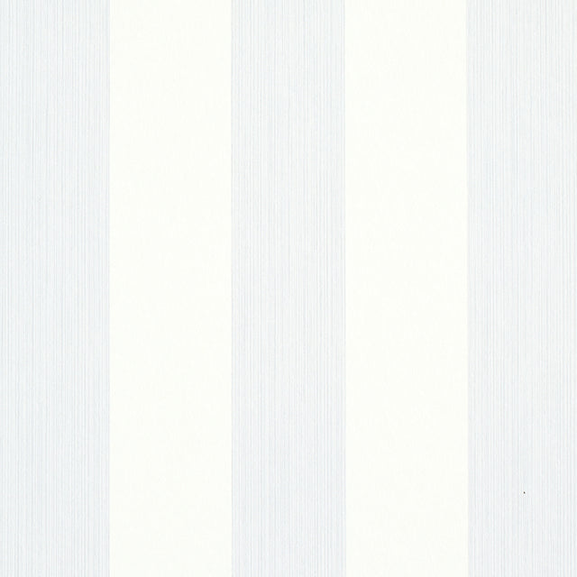 Edwin Stripe Wide wallpaper in lavender by Schumacher, wide vertical stripes with subtle texture