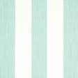 Edwin Stripe Wide wallpaper in Seaglass by Schumacher, wide vertical stripes in soft aqua and white, classic modern wallcovering.