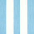 Edwin Stripe Wide wallpaper in Ocean blue and white by Schumacher, wide vertical stripes, classic wallcovering.