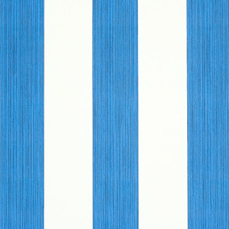 Edwin Stripe Wide navy blue and white wide stripe wallpaper by Schumacher