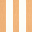 Edwin Stripe Wide wallpaper in Butternut by Schumacher, wide vertical stripes in warm tan and white, classic and dimensional wallcovering.