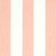 Edwin Stripe Wide wallpaper in pink and white, featuring wide vertical stripes with subtle texture, by Schumacher.