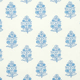 Aditi Blue Floral Wallpaper by Schumacher – Jacaranda Collection 5011930