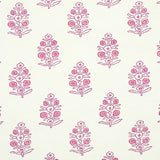 Aditi Pink by Schumacher Petite Stylized Floral Wallpaper – Jacaranda Collection 5011932