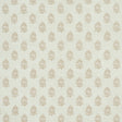 Aditi Sage by Schumacher, a hand-blocked look wallpaper with petite stylized floral bunches in a soft green colorway.