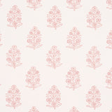 Aditi Blush by Schumacher Petite Stylized Floral Wallpaper – Jacaranda Collection 5011935