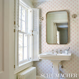 Aditi Blush by Schumacher Petite Stylized Floral Wallpaper – Jacaranda Collection 5011935