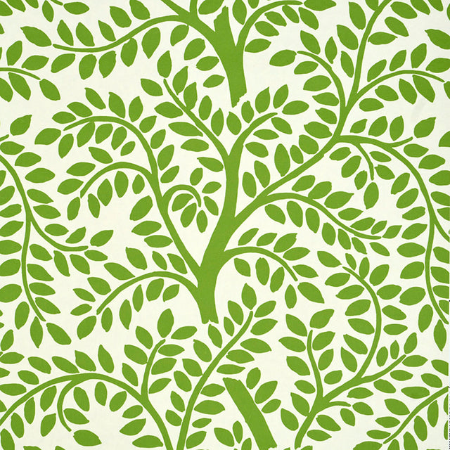 TEMPLE GARDEN II Green Botanical Wallpaper by Schumacher – 5011960