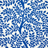 TEMPLE GARDEN II Blue Botanical Wallpaper by Schumacher – 5011962