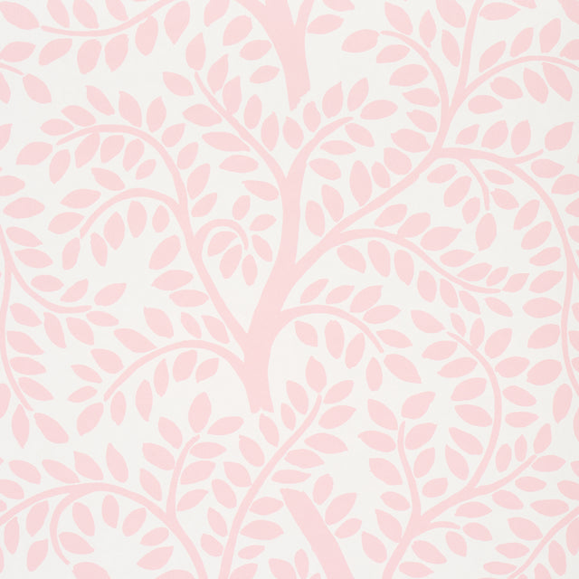 Temple Garden II Blush by Schumacher Botanical Wallpaper – Schumacher 5011964