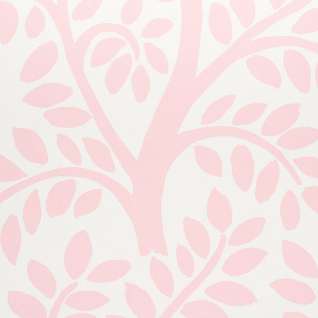 Temple Garden II Blush by Schumacher Botanical Wallpaper – Schumacher 5011964