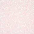 Temple Garden II Blush botanical wallpaper by Schumacher, featuring a whimsical pink and white leafy pattern.