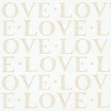 A LOVE SUPREME Neutral by Schumacher Modern LOVE Motif Wallpaper – Schumacher 5011970