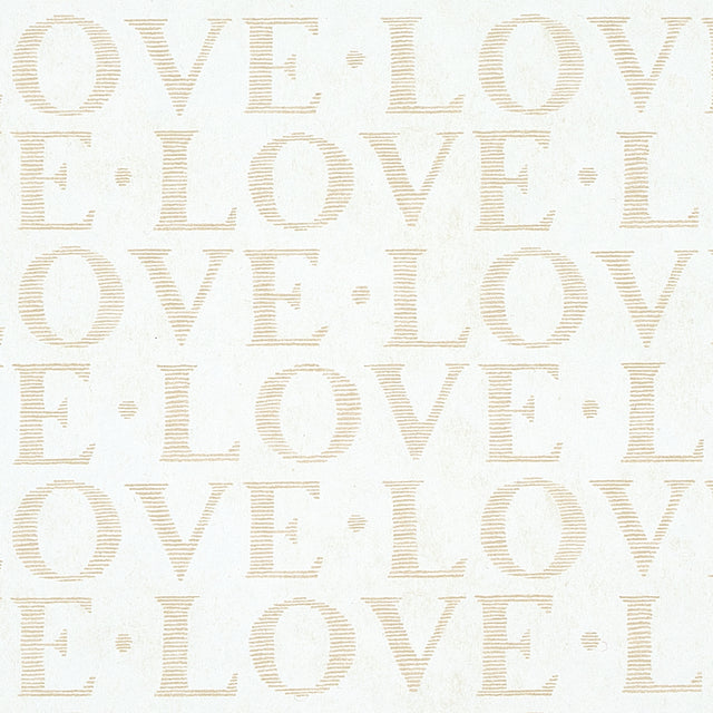 A LOVE SUPREME Neutral by Schumacher Modern LOVE Motif Wallpaper – Schumacher 5011970