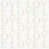 A LOVE SUPREME Neutral by Schumacher Modern LOVE Motif Wallpaper – Schumacher 5011970SAM