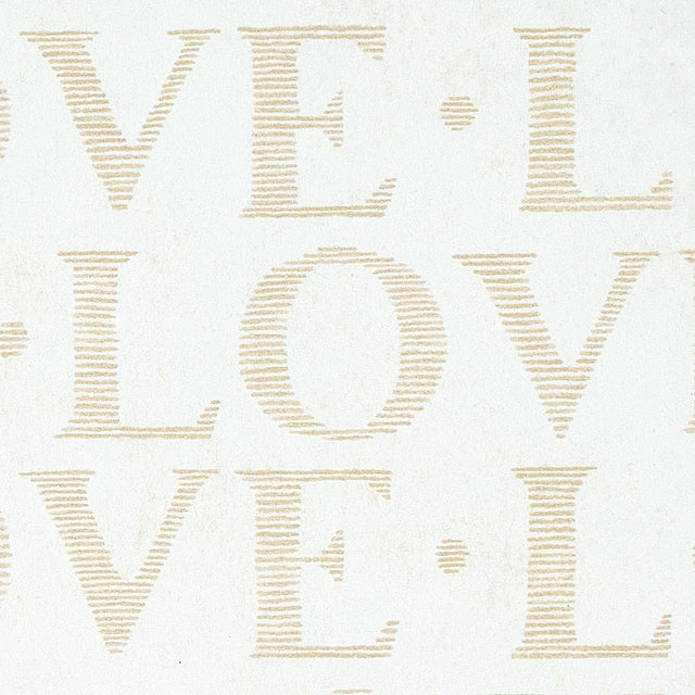 A LOVE SUPREME Neutral by Schumacher Modern LOVE Motif Wallpaper – Schumacher 5011970