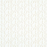 A LOVE SUPREME Neutral by Schumacher Modern LOVE Motif Wallpaper – Schumacher 5011970SAM