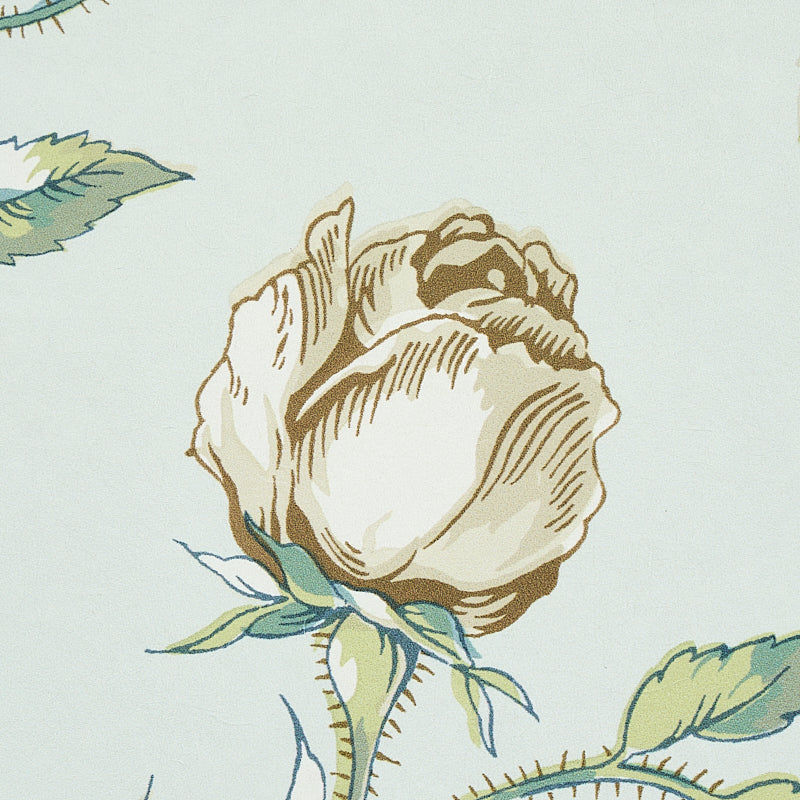Beluze Mineral by Schumacher Classic English Garden Floral Wallpaper – Schumacher 5011980