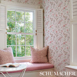 Beluze Blush by Schumacher Wide-Width Floral Wallpaper – Schumacher 5011981