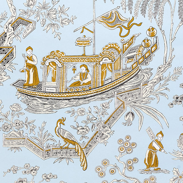 MATSUDANA Blue Chinoiserie Wallpaper by Schumacher – 5011991